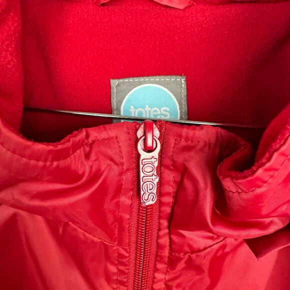 totes Pink Fleece Lined Removable Hood Zip Lightweight Windbreaker Jacket 3XL - Picture 6 of 15